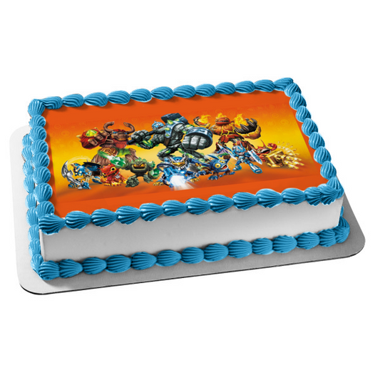 Imagen comestible para decoración de tarta Skylanders Hot Head Chill and Pop Fizz ABPID04247 