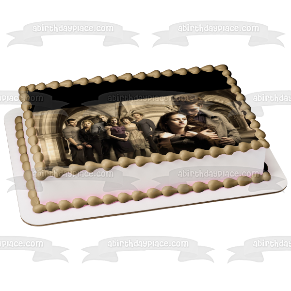 The Twilight Saga New Moon Bella Swan and Edward Cullen Edible Cake Topper Image ABPID04270