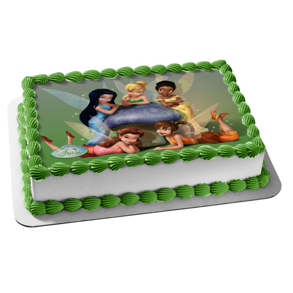 Disney Fairies Tinker Bell Edible Cake Topper Image ABPID04322