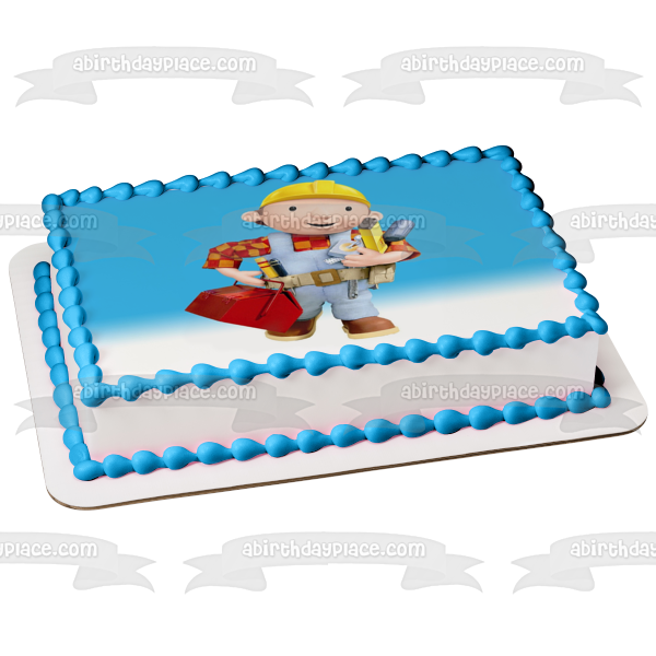 Bob the Builder Tool Box Edible Cake Topper Image ABPID04333