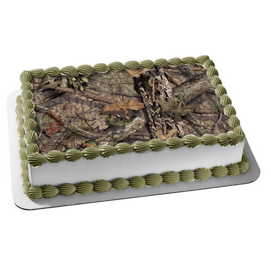 Mossy Oak Break-Up Country Camouflage Edible Cake Topper Image ABPID04363