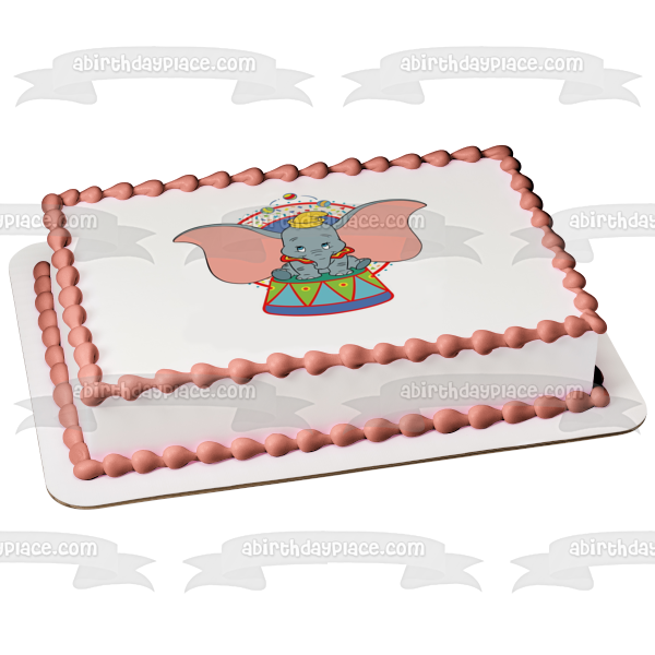 Dumbo Circus Juggling Edible Cake Topper Image ABPID04365