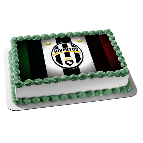 Juventus Football Club Juve Italian Professional Football Club Turin Piedmont Edible Cake Topper Image ABPID04368