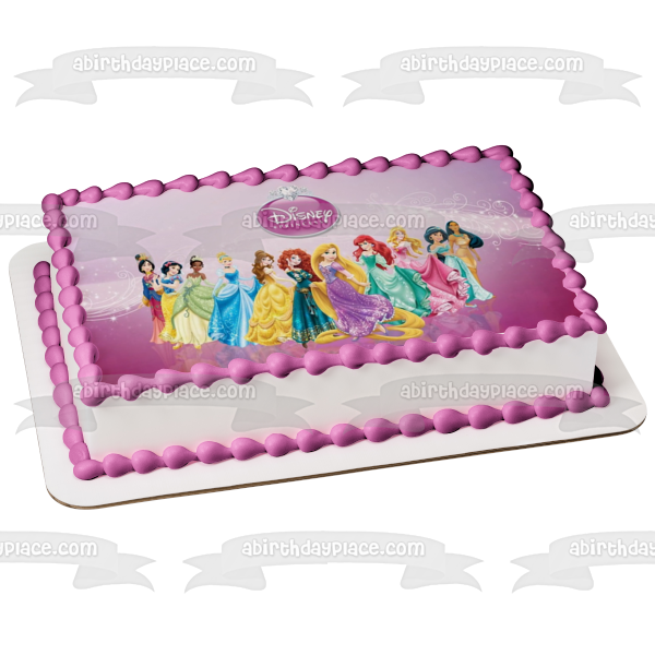 Princesses Rapunzel Mulan Snow White and Aurors Edible Cake Topper Image ABPID04449