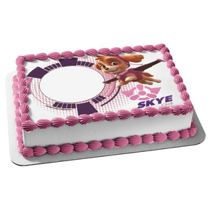 Paw Patrol Skye Pup Flying Edible Cake Topper Image Frame ABPID04466