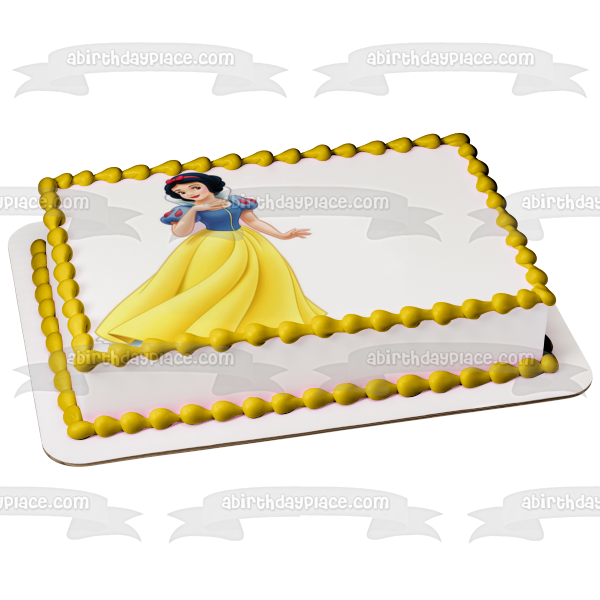 Snow White and the Seven Dwarves Edible Cake Topper Image ABPID04472