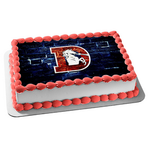 Denver Broncos Professional American Football Team Denver Colorado Edible Cake Topper Image ABPID04473