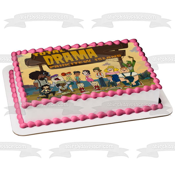 Total Drama Pahkitew Island Amy and Samey Edible Cake Topper Image ABPID04479