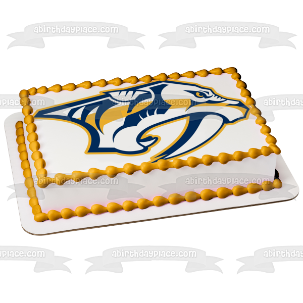 Nashville Predators Professional Ice Hockey Team Nashville Tennessee Preds Edible Cake Topper Image ABPID04486