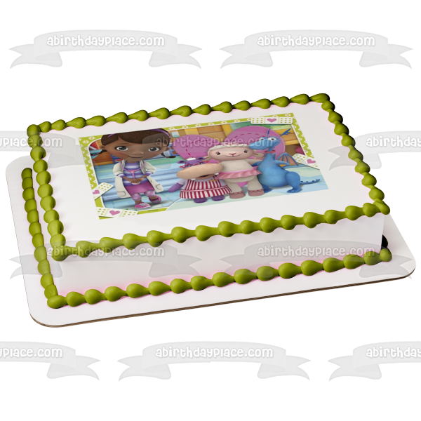 Doc McStuffins Dottie Lambie Hallie and Stuffy Edible Cake Topper Image ABPID04593