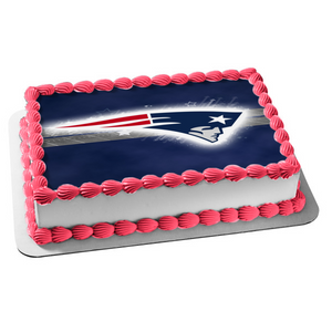 New England Patriots Professional American Football Team Logo Edible Cake Topper Image ABPID04597