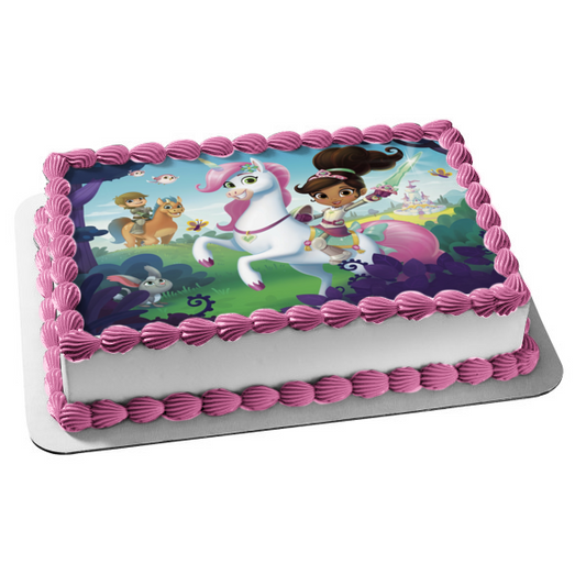 Nella the Princess Knight Trinket Garrett Clod Edible Cake Topper Image ABPID04699
