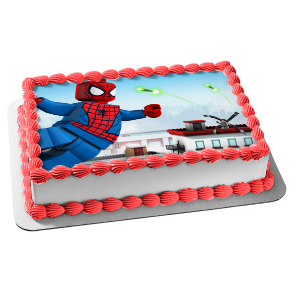 LEGO Spider-Man Doctor Octopus Edible Cake Topper Image ABPID04732