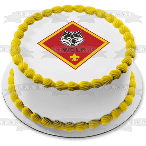 Boy Scouts of America Cub Scout Wolf Edible Cake Topper Image ABPID04803