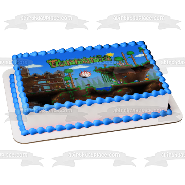 Terraria Re-Logic 505 Games Eye of Cthulhu Edible Cake Topper Image ABPID04825