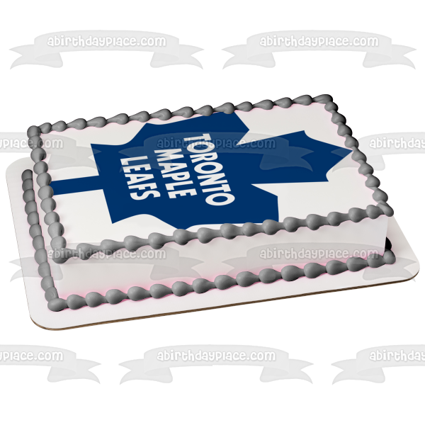 Toronto Maple Leafs Logo Professional Ice Hockey Team Toronto Ontario Edible Cake Topper Image ABPID04871