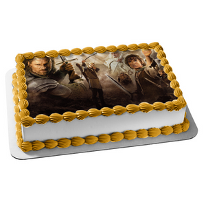 Lord of the Rings Frodo Gandalf Edible Cake Topper Image ABPID04974