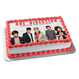 One Direction Music Louis Zayn Niall Liam Harry Edible Cake Topper Image ABPID04979