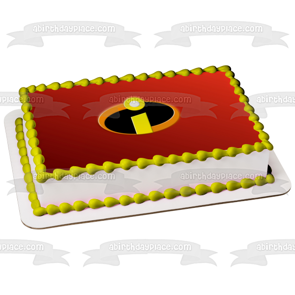 The Incredibles Logo Superheros Edible Cake Topper Image ABPID05119
