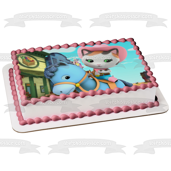 Sheriff Callie Sparky and a Cowboy Hat Edible Cake Topper Image ABPID05172