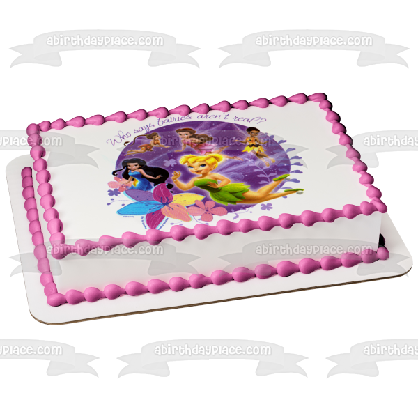 Fairies Tinkerbell Rosetta Silvermist Rosetta and Iridessa Edible Cake Topper Image ABPID05192