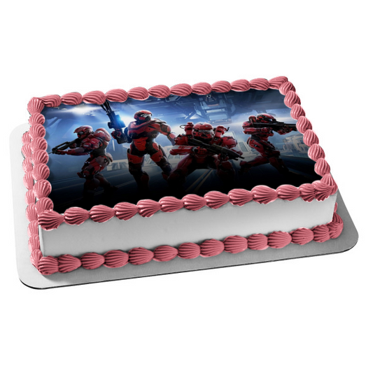 Halo 5 Warzone Guardians Spartans Edible Cake Topper Image ABPID05221