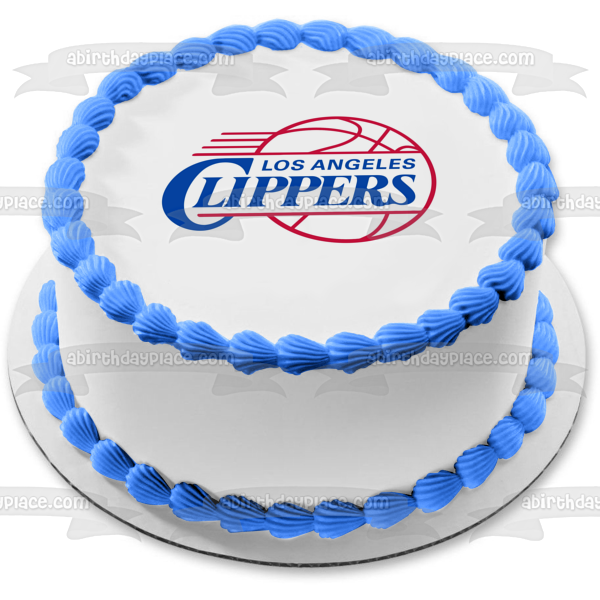 Los Angeles Clippers Logo NBA Edible Cake Topper Image ABPID05228