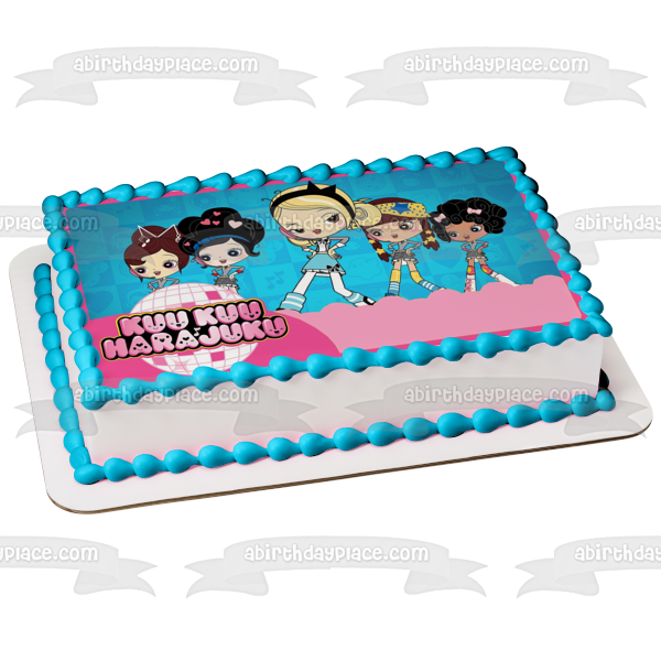 Kuu Kuu Harajuku G Angel Love Music and Baby Edible Cake Topper Image ABPID05252