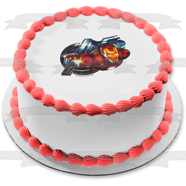 Iron Man Tony Stark Edible Cake Topper Image ABPID05278