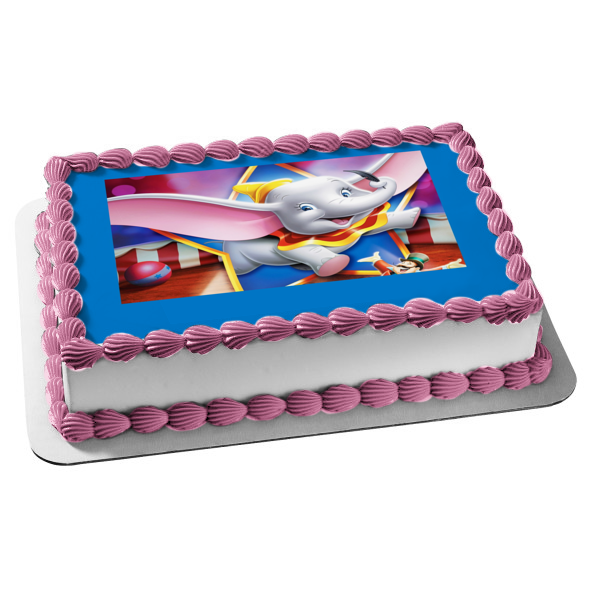 Dumbo Ringmaster Star Ball Edible Cake Topper Image ABPID05283