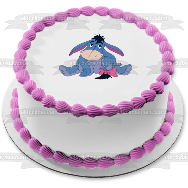 Winnie the Pooh Eeyore Edible Cake Topper Image ABPID05289
