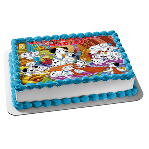 Disney 101 Dalmatians Perdita Pongo Rolly Lucky Spotty Freckles Duchess Penny Princess Edible Cake Topper Image ABPID01420