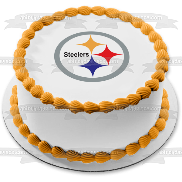 Pittsburgh Steelers Current Logo NFL Edible Cake Topper Image ABPID06019