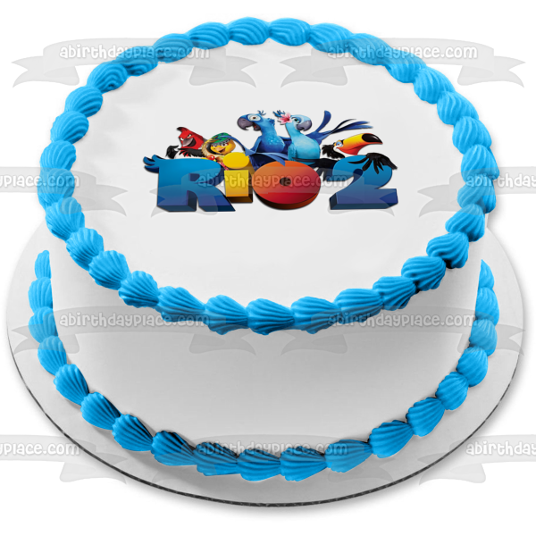 Rio 2 Blue Jewel Rafeal Pedro and Nigel Edible Cake Topper Image ABPID05418
