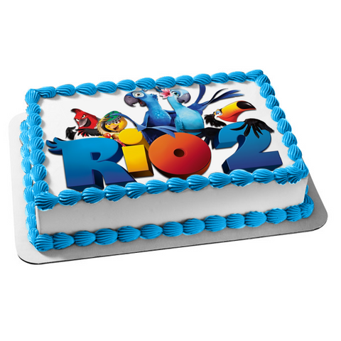 Rio 2 Blue Jewel Rafeal Pedro Nigel Edible Cake Topper Image ABPID05418