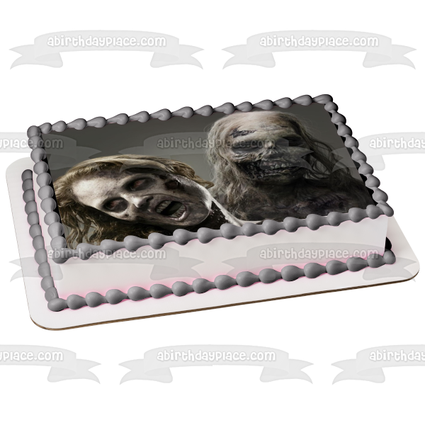 The Walking Dead Zombies Edible Cake Topper Image ABPID05475