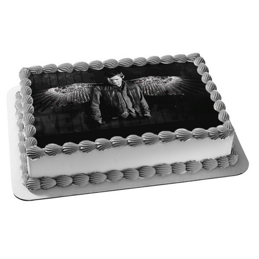 The Walking Dead Darryl Angel Wings Edible Cake Topper Image ABPID05512