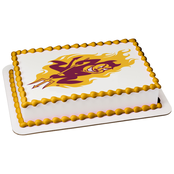 Arizona State Sun Devils Logo Edible Cake Topper Image ABPID05539
