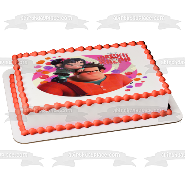 Wreck-It Ralph Vanellope and Gum Drops Edible Cake Topper Image ABPID05586