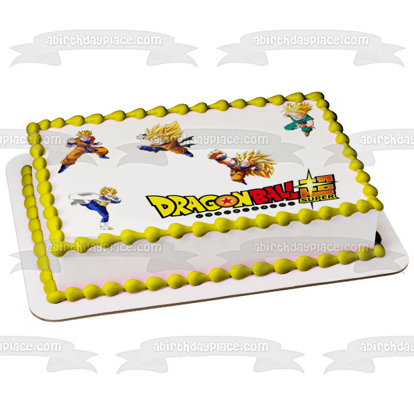 Dragon Ball Z Goku Vegete Gohan and Piccolo Edible Cake Topper Image ABPID05592
