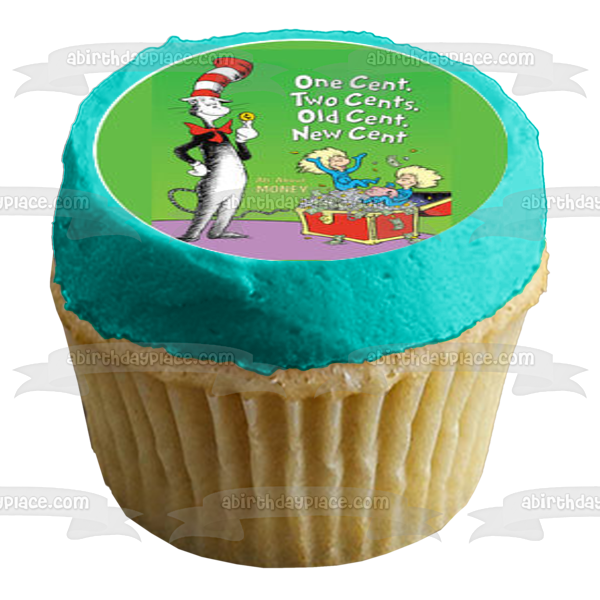 Dr. Seuss Books Cupcake Toppers Green Eggs and Ham Hop on Pop There's a Wocket In My Pocket Edible Cupcake Topper Images ABPID00056