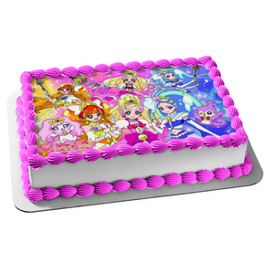 Go Princess Kaido Amanogawa and Haruno Edible Cake Topper Image ABPID05682