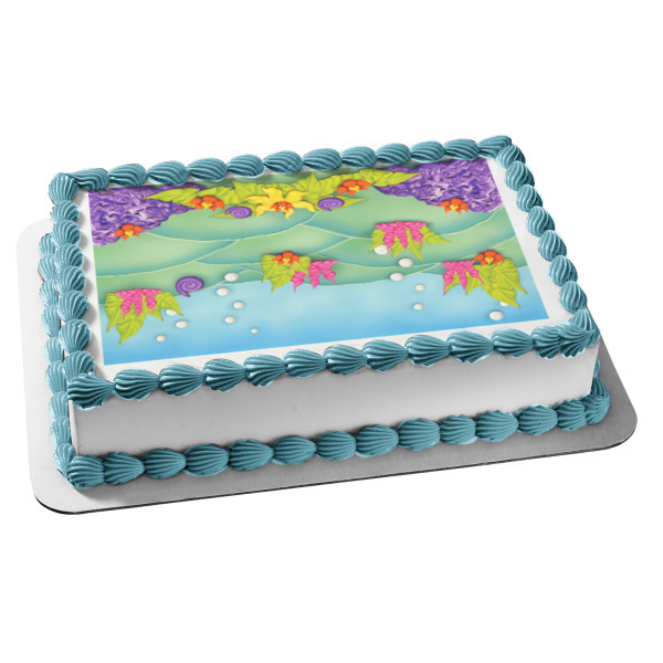 Disney the Little Mermaid Background Edible Cake Topper Image ABPID05685