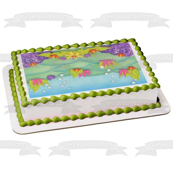 The Little Mermaid Background Edible Cake Topper Image ABPID05685