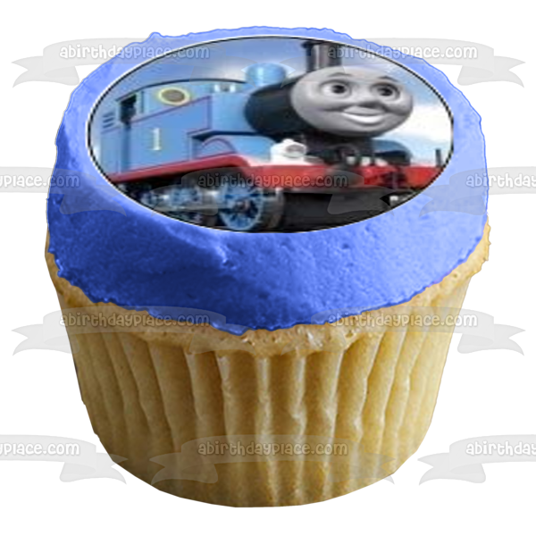 Thomas & Friends Thomas the Tank Engine Edible Cupcake Topper Images ABPID01023