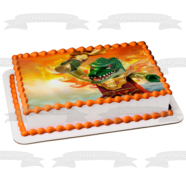 LEGO Legends of Chima Cragger the Crocodile Edible Cake Topper Image ABPID05727