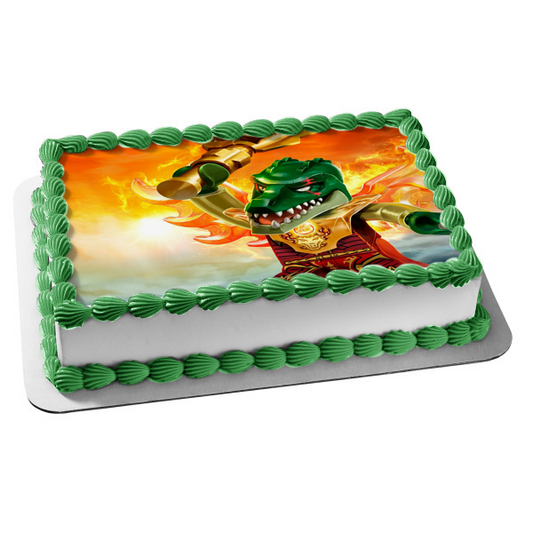 LEGO Legends of Chima Cragger the Crocodile Edible Cake Topper Image ABPID05727