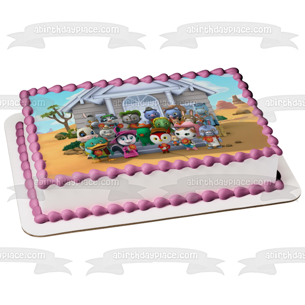 Sheriff Callie's Wild West Toby Deputy Peck and Pricilla Skunk Edible Cake Topper Image ABPID05735