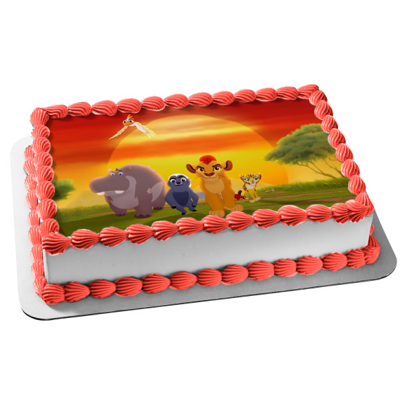Disney Lion Guard 3 Kion Bunga Fuli Ono Beshte Edible Cake Topper Image ABPID05741