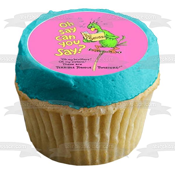 Dr. Seuss the Lorax The Cat in the Hat and Horton Hears a Who Edible Cupcake Topper Images ABPID01641